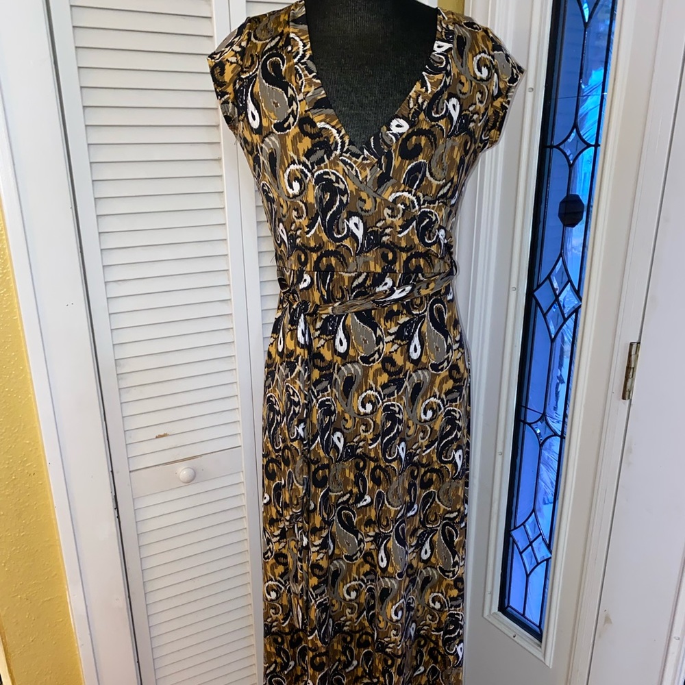 Long belted Dress